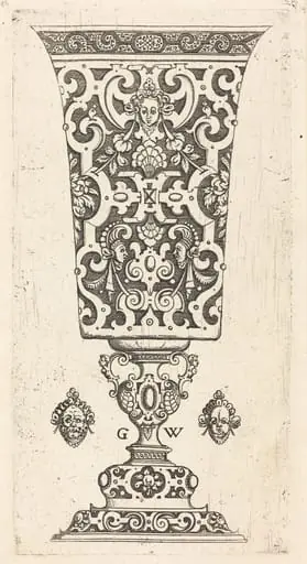 Goblet decorated with masque
