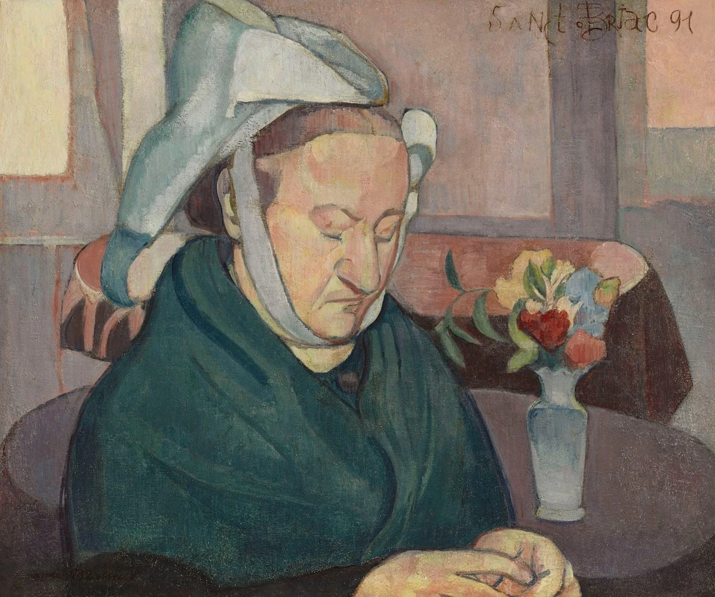 Portrait de Madame Lemasson, by Émile Bernard, oil, 1896