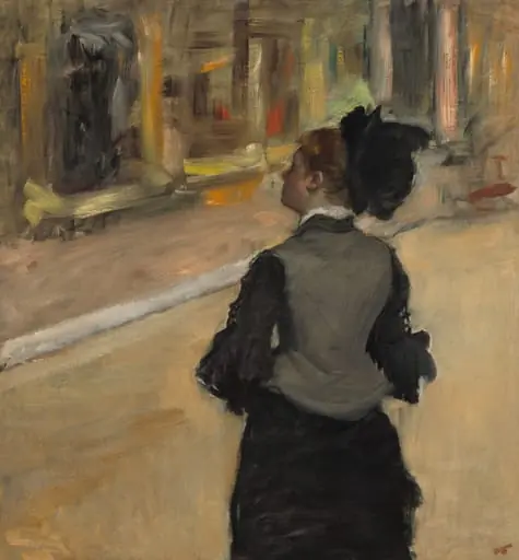 Woman Viewed from Behind (Visit to a Museum)