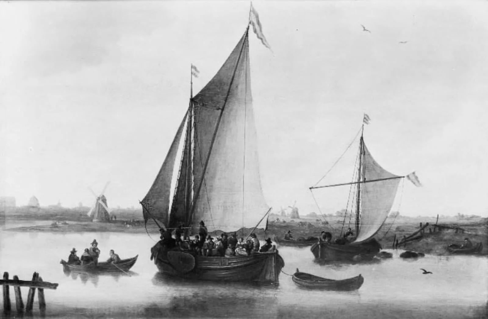 The Ferry to Leiden, by Unknown, 1756