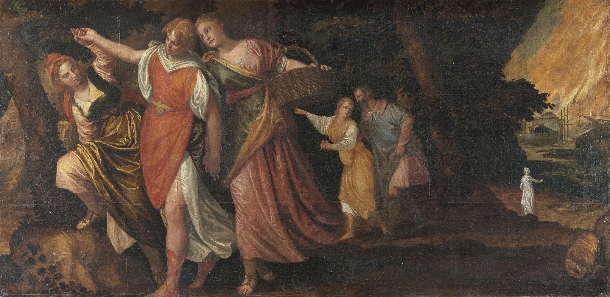Lot flees Sodom