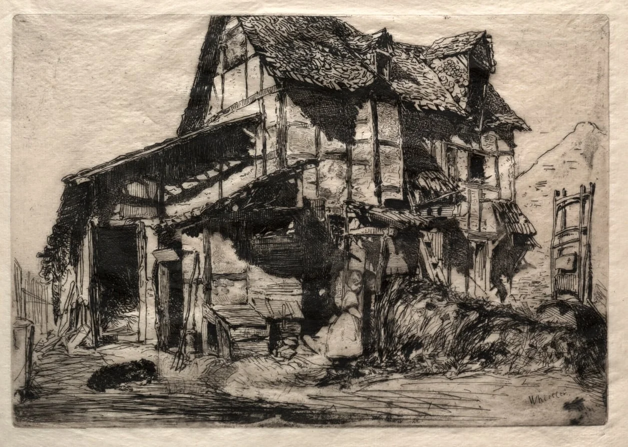 The Unsafe Tenement, by James McNeill Whistler, 1858
