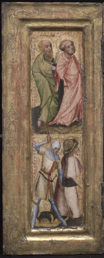 St. Peter, St. Paul, St. George, and St. James the Greater, by Unknown, unspecified, 1424