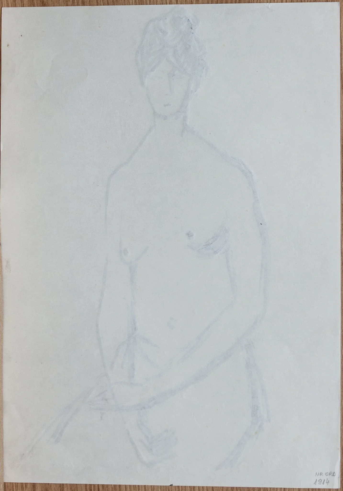 Desen după C. Baba, by Teodor Hrib, 1950