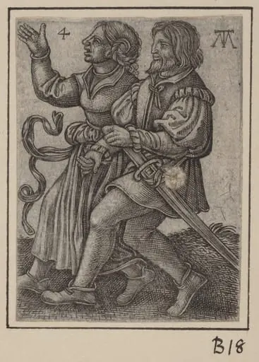 Dancing Couple, Facing Left