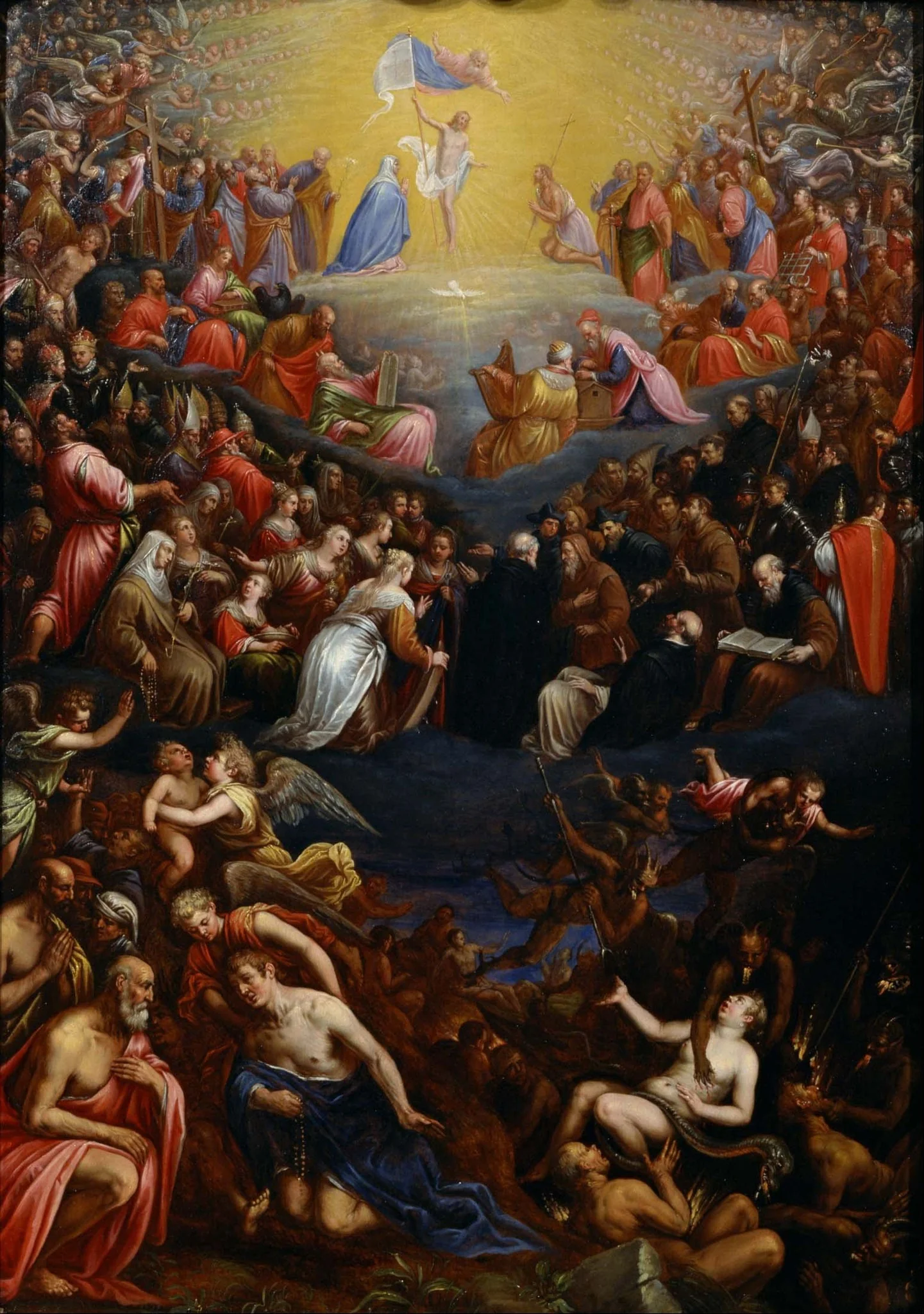 The Last Judgement, by Leandro Bassano, oil, 1598