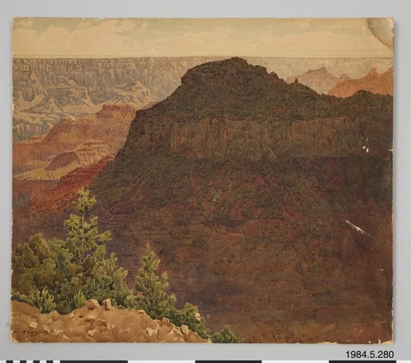 tavla, painting, by Gunnar Widforss, paint, 1910