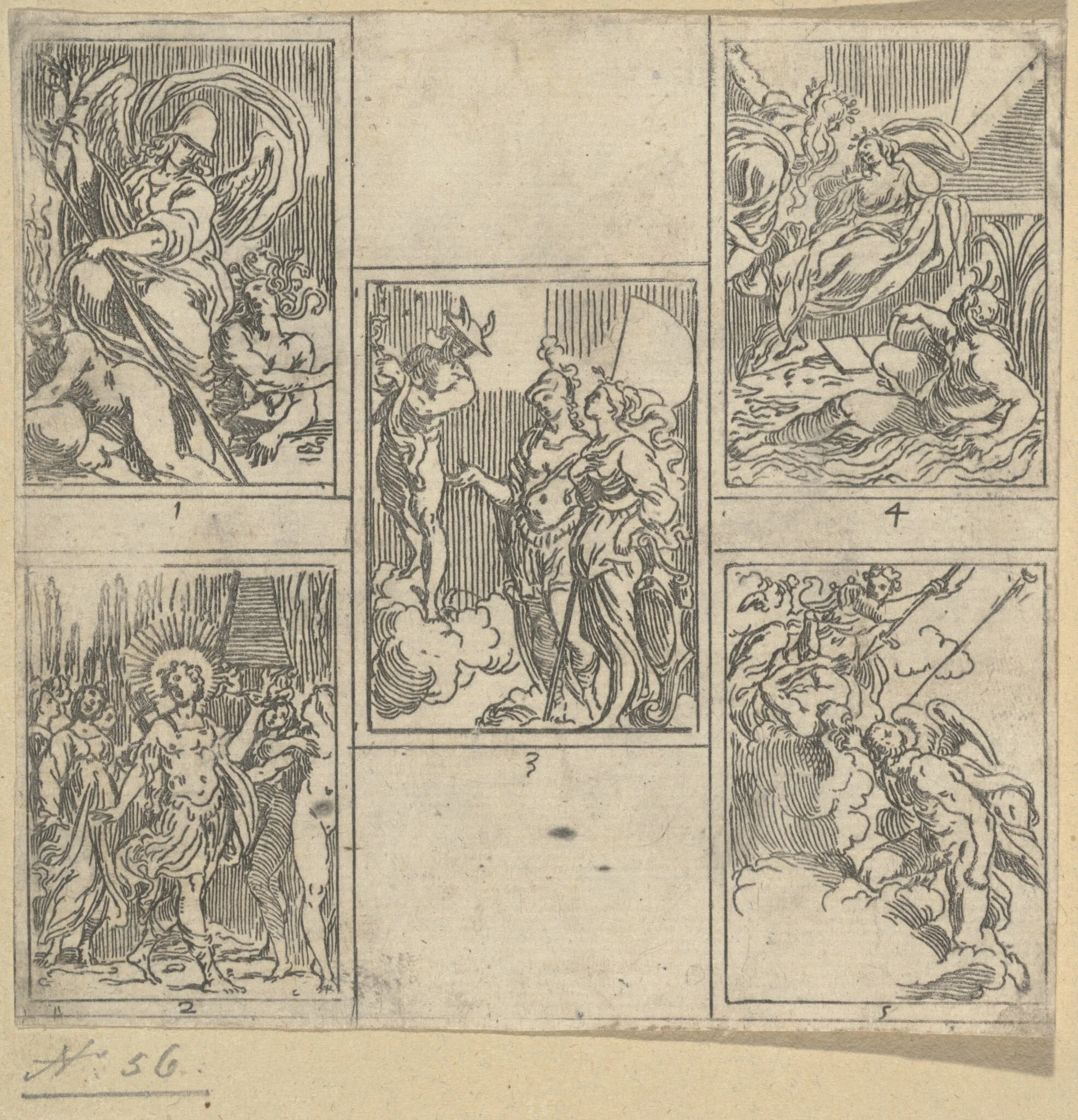 The Obsequies of Agostino Carracci: Second Plate