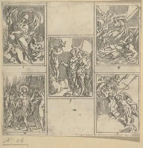 The Obsequies of Agostino Carracci: Second Plate