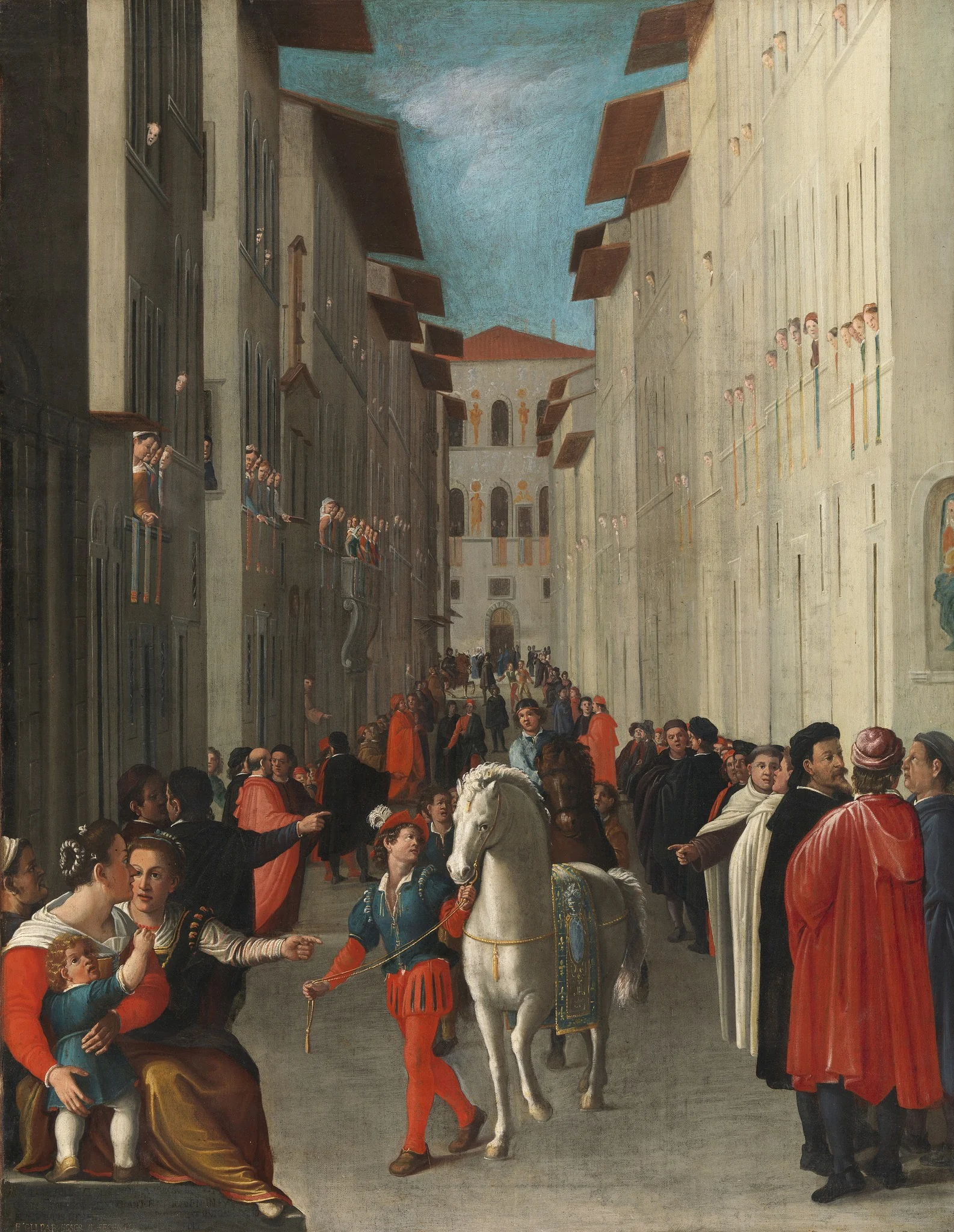 The Return from the Palio, by Giovanni Maria Butteri, oil, 1583