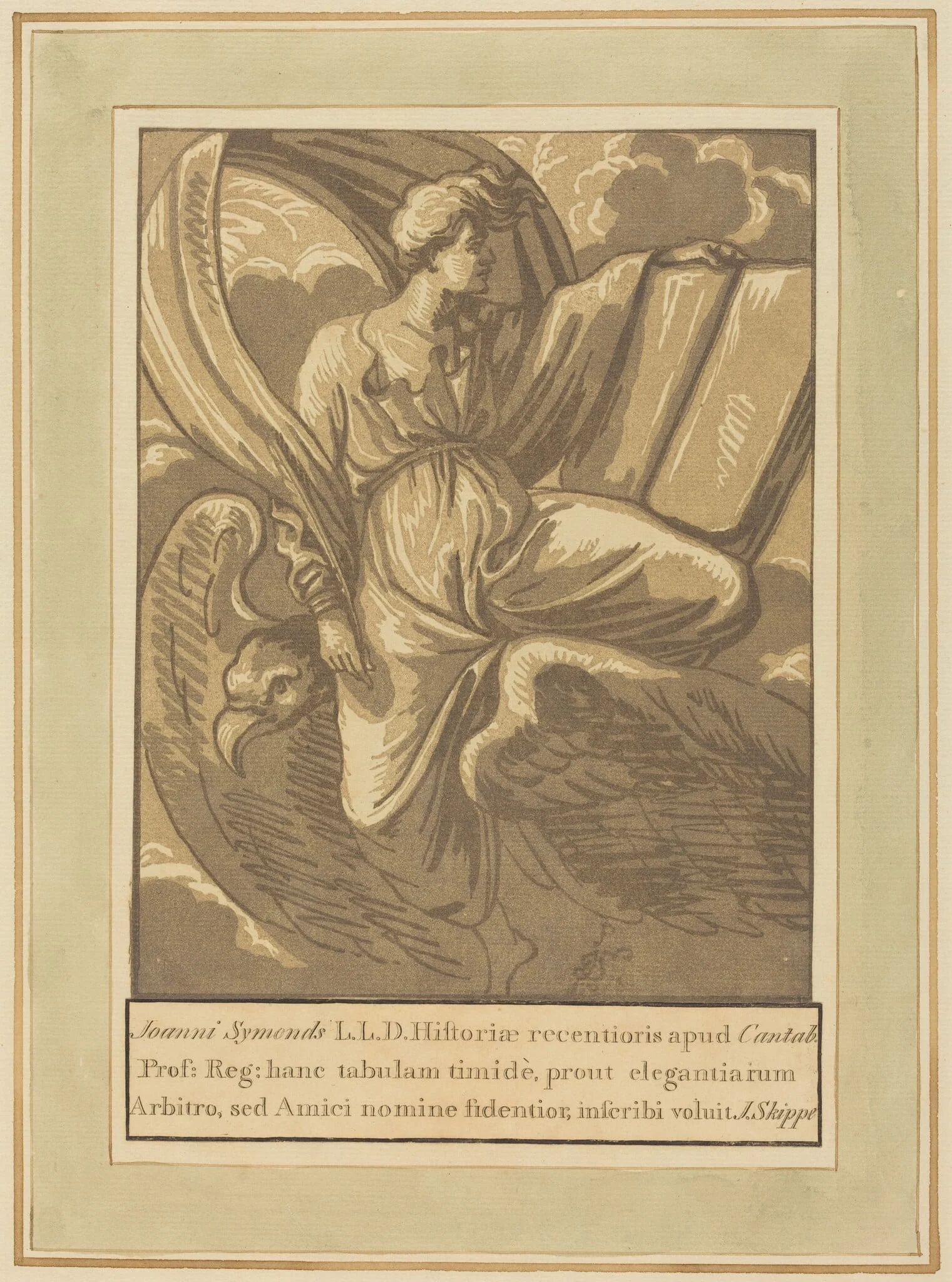 Saint John the Evangelist, by John Skippe, ink, 1771