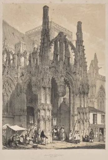 Architecture of the Middle Ages:  Louviers, Normandy, South Porch