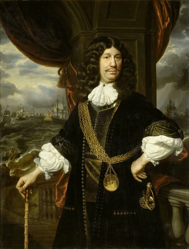 Portrait of Mattheus van den Broucke (1620-85), Governor of the Indies, with the gold chain and medal presented to him by the Dutch East India Company in 1670