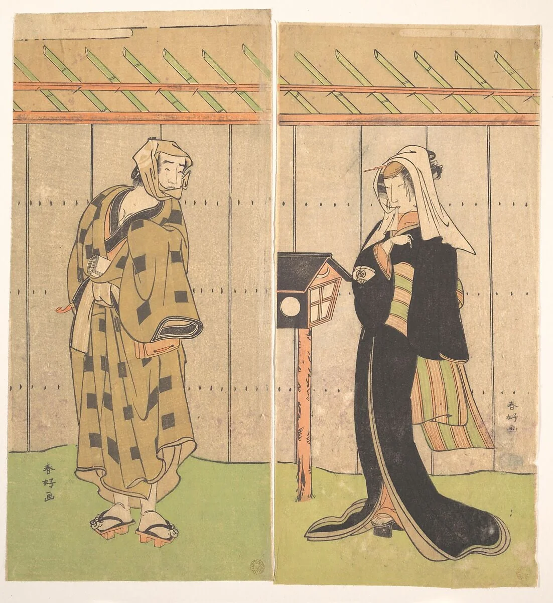 Untitled, by Katsukawa Shunkō, ink, 1789