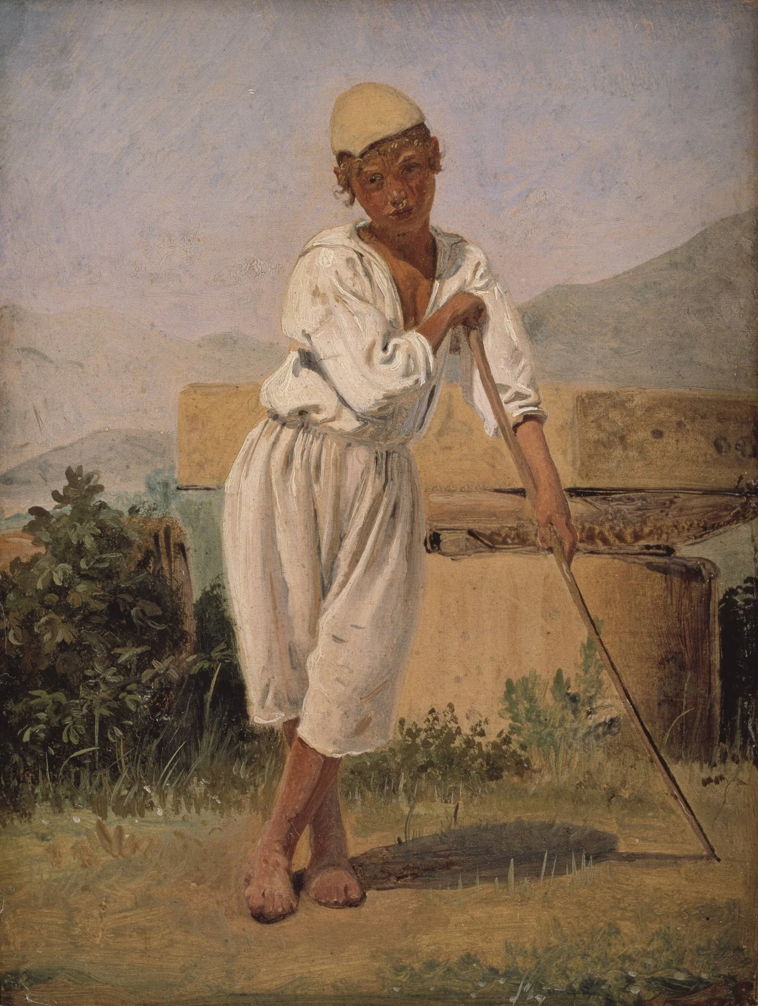 A Sheperd Boy. Pompeii, by Unknown, 1838
