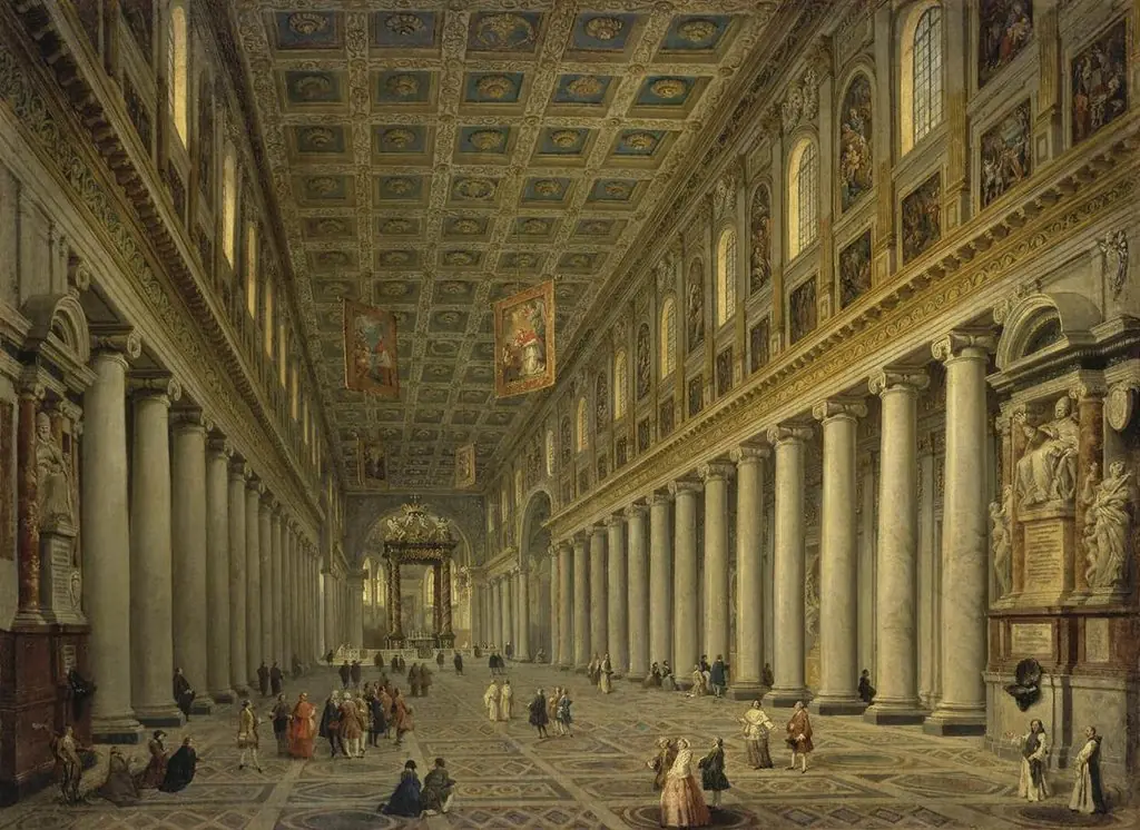 Interior of S. Maria Maggore in Rome