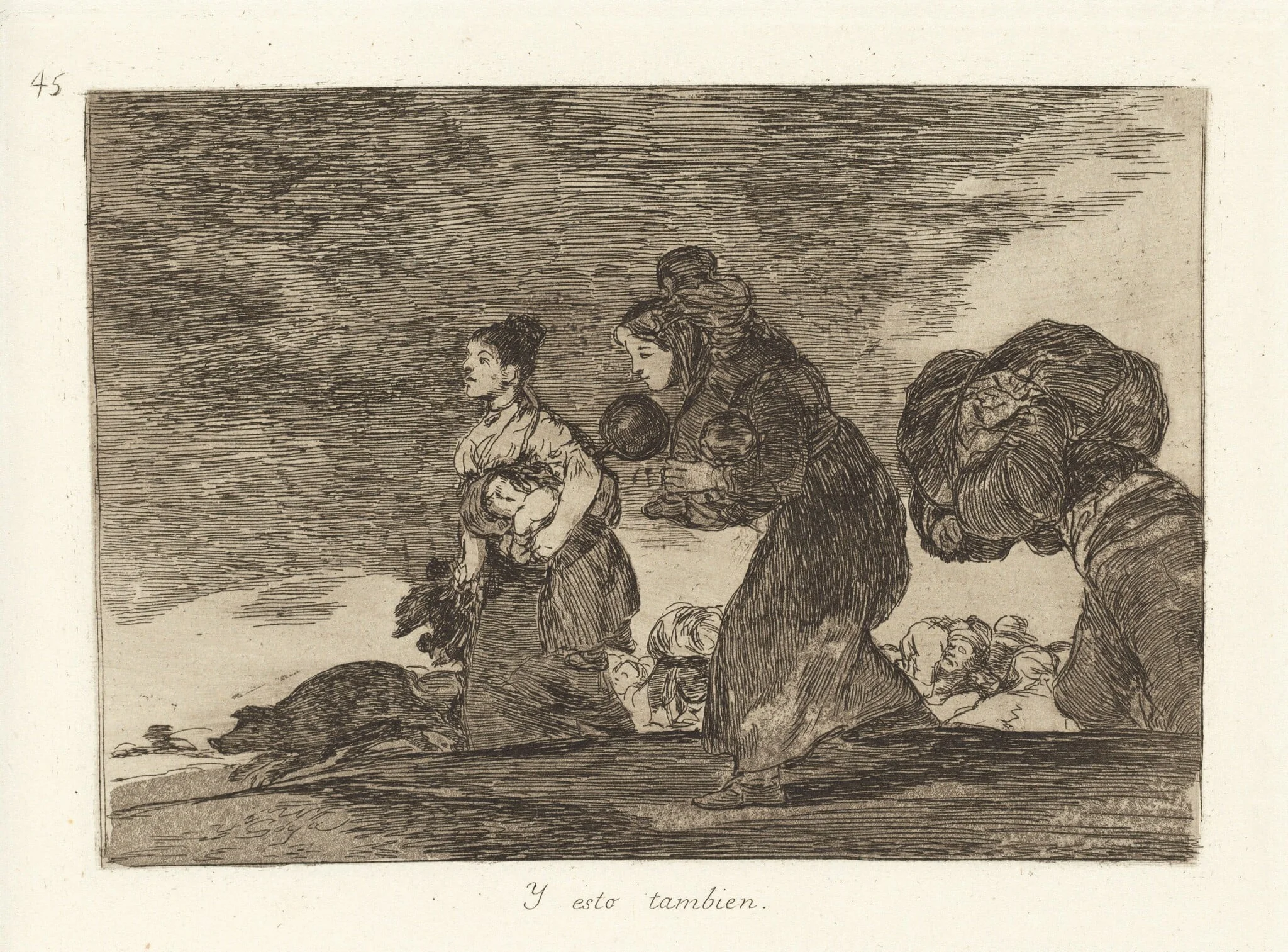 Y esto tambien (And This Too), by Francisco Goya, ink, 1863