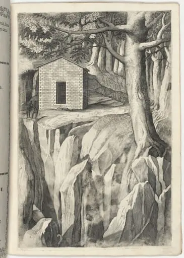 Monastic Cell of the Blessed John of La Verna (Cella del beato Giovanni della Verna) [plate T]