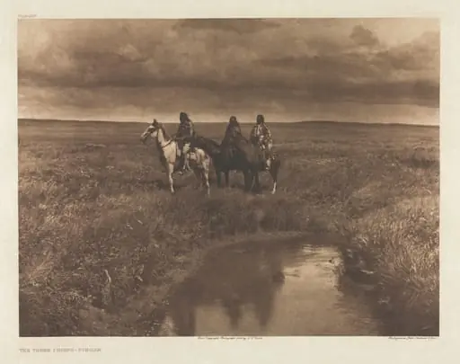 Portfolio VI, Plate 209: The Three Chiefs - Piegan