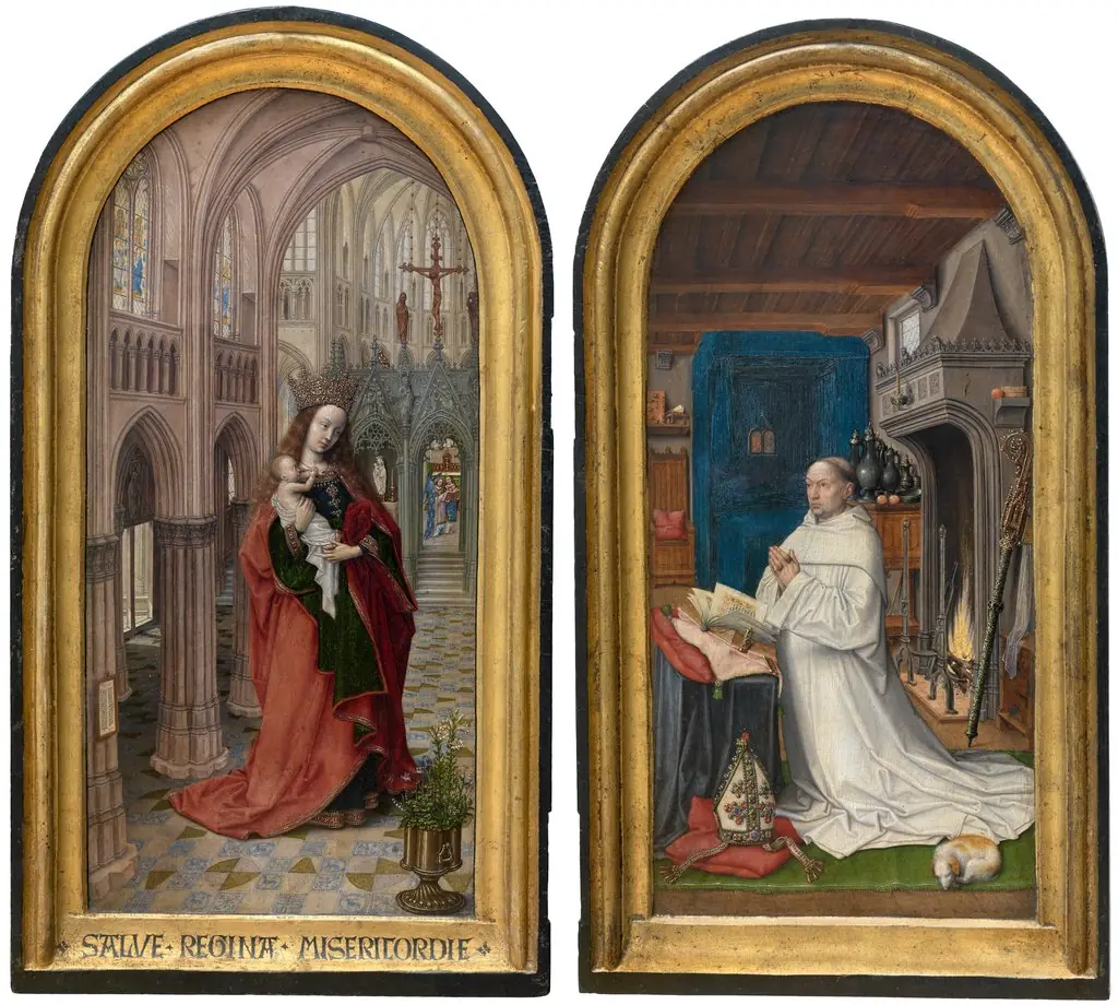 Diptych of Christiaan de Hondt, abbott at Ter Duinen