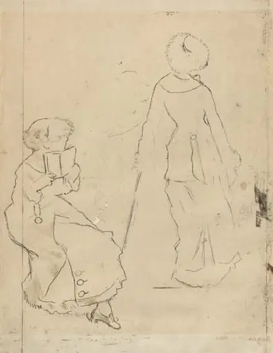 Study for "Mary Cassatt at the Louvre" [verso]