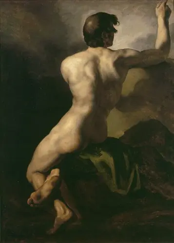 Study of male nude