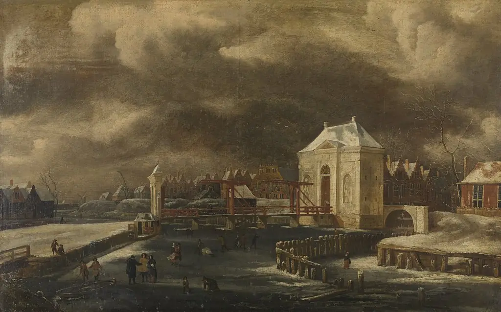 The Heiligewegspoort in Amsterdam in Winter
