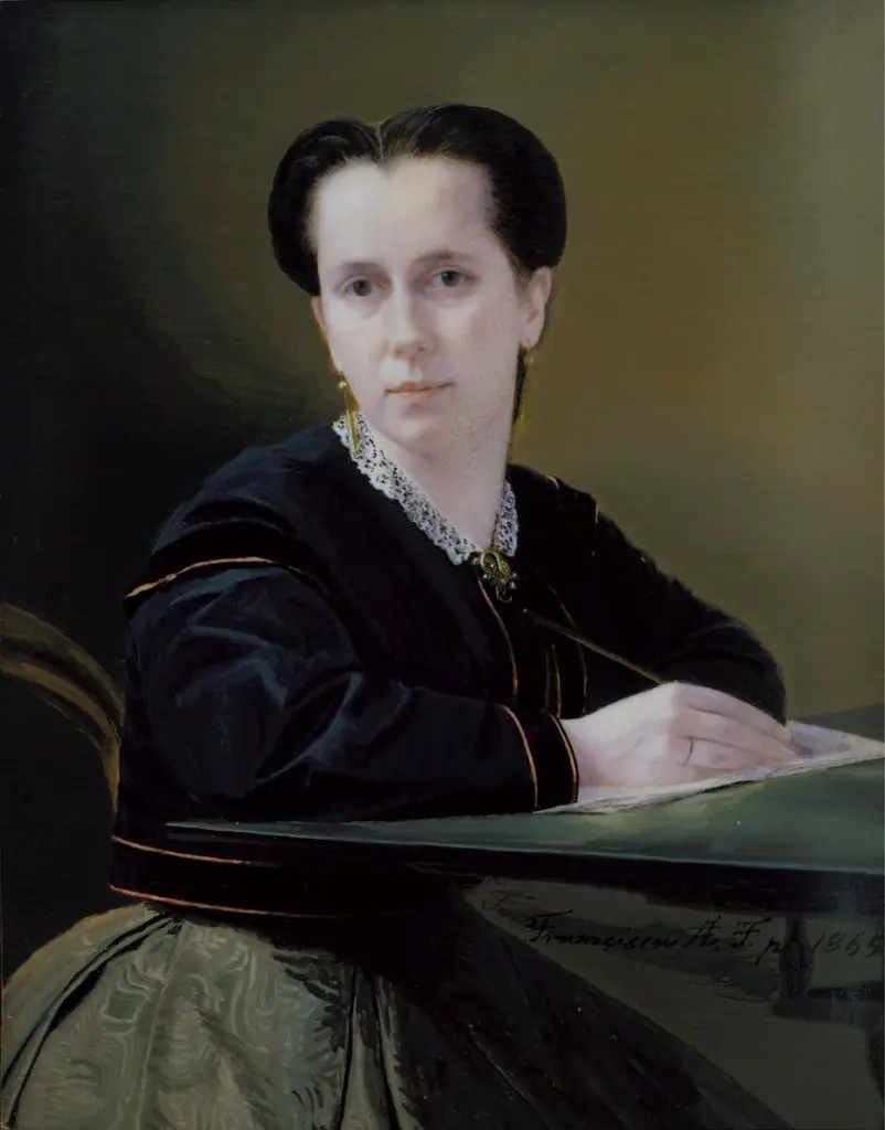 Self-portrait by D. Francisca de Almeida Furtado