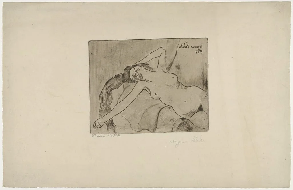 Untitled, by Suzanne Valadon, ink, 1904