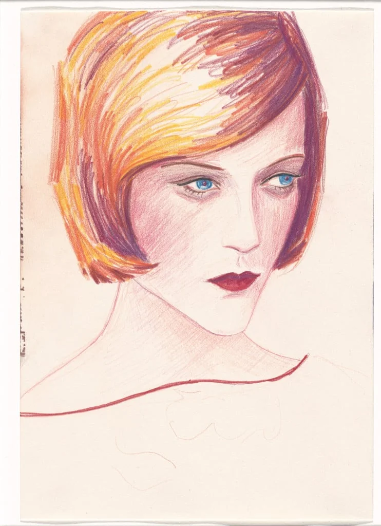 Untitled, by Elizabeth Peyton, graphite, 2001