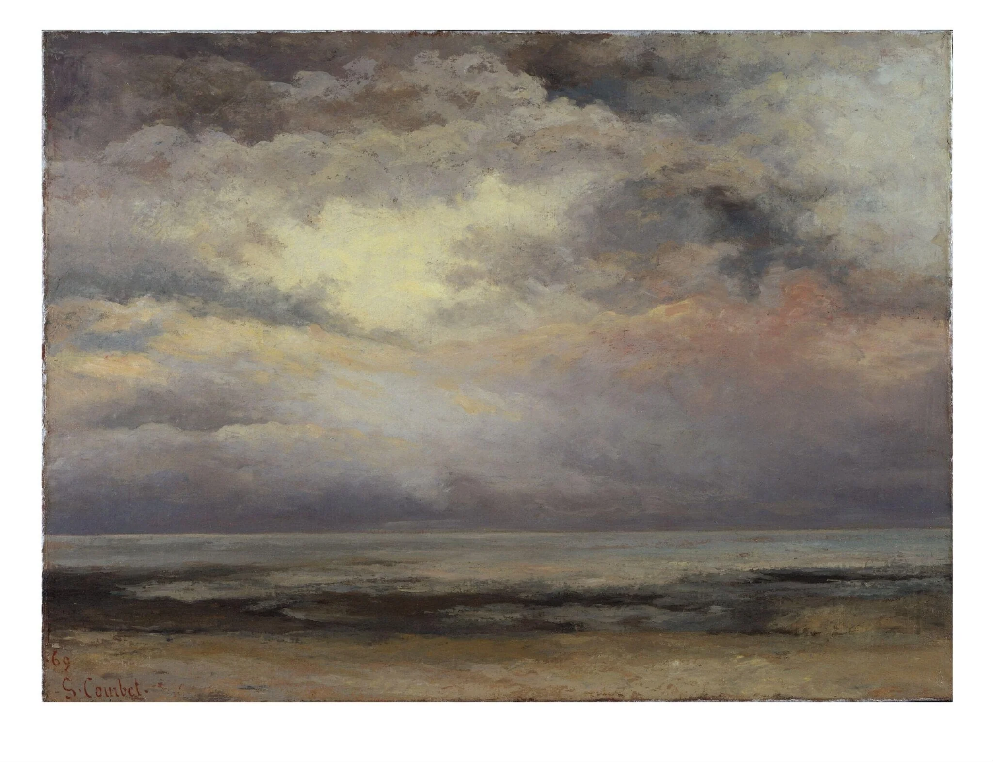 L'Immensité, by Gustave Courbet, oil, 1869