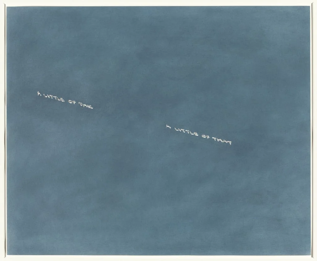 Untitled, by Edward Ruscha, pastel, 1975