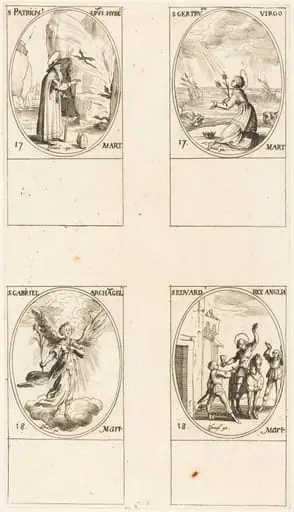 St. Patrick; St. Gertrude; St. Gabriel, Archangel; St. Edward