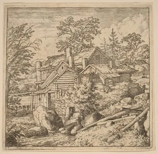 Hamlet on a Mountain Side