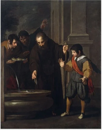 A Miracle of Saint Francis of Paola, by Pietro Novelli, oil, 1635