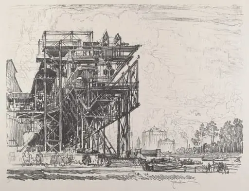 Gas Works from the Canal, Berlin