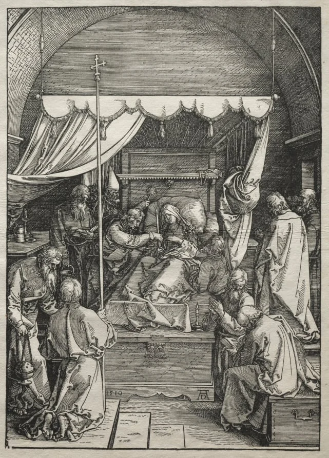 Life of the Virgin:  The Death of the Virgin, by Albrecht Dürer, 1504