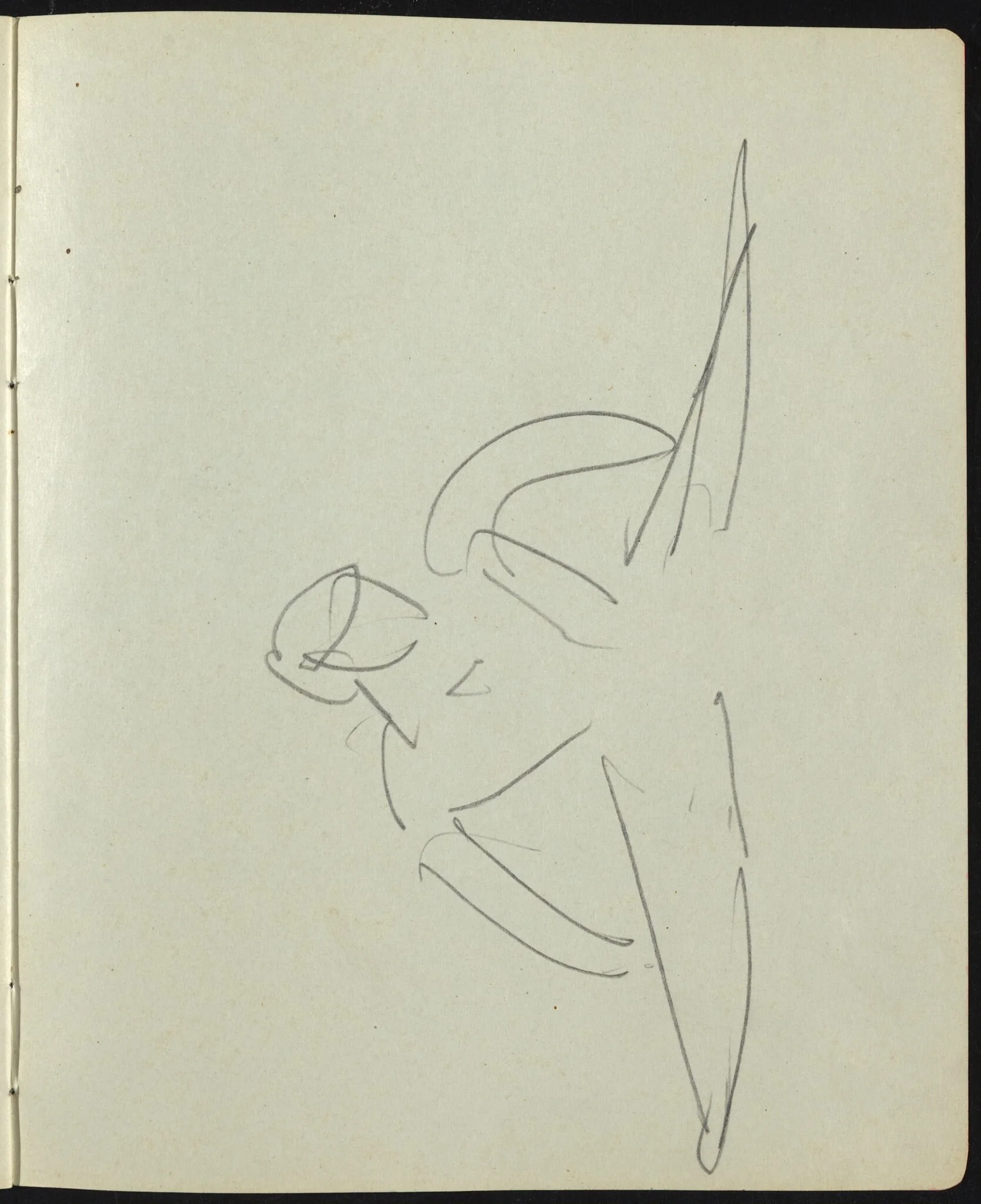 Dancers and Performers (Page from a Sketchbook), by Ernst Ludwig Kirchner, graphite, 1911