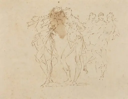Musician and Dancing Figures