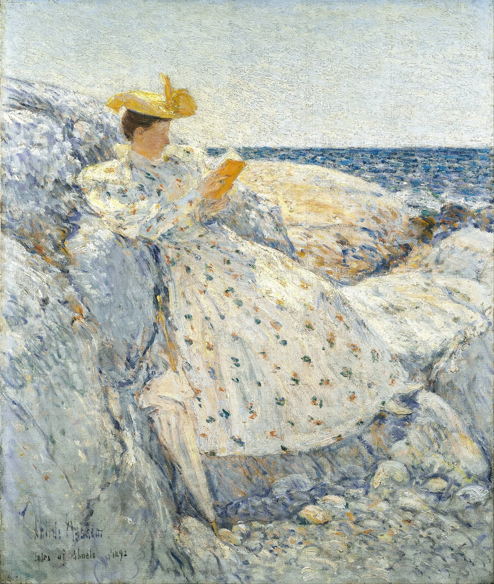 Summer Sunlight (Isles of Shoals), by Childe Hassam, oil, 1896