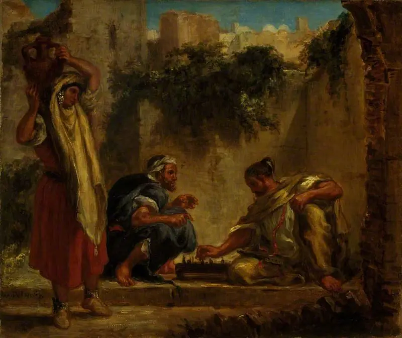 Arabs playing chess