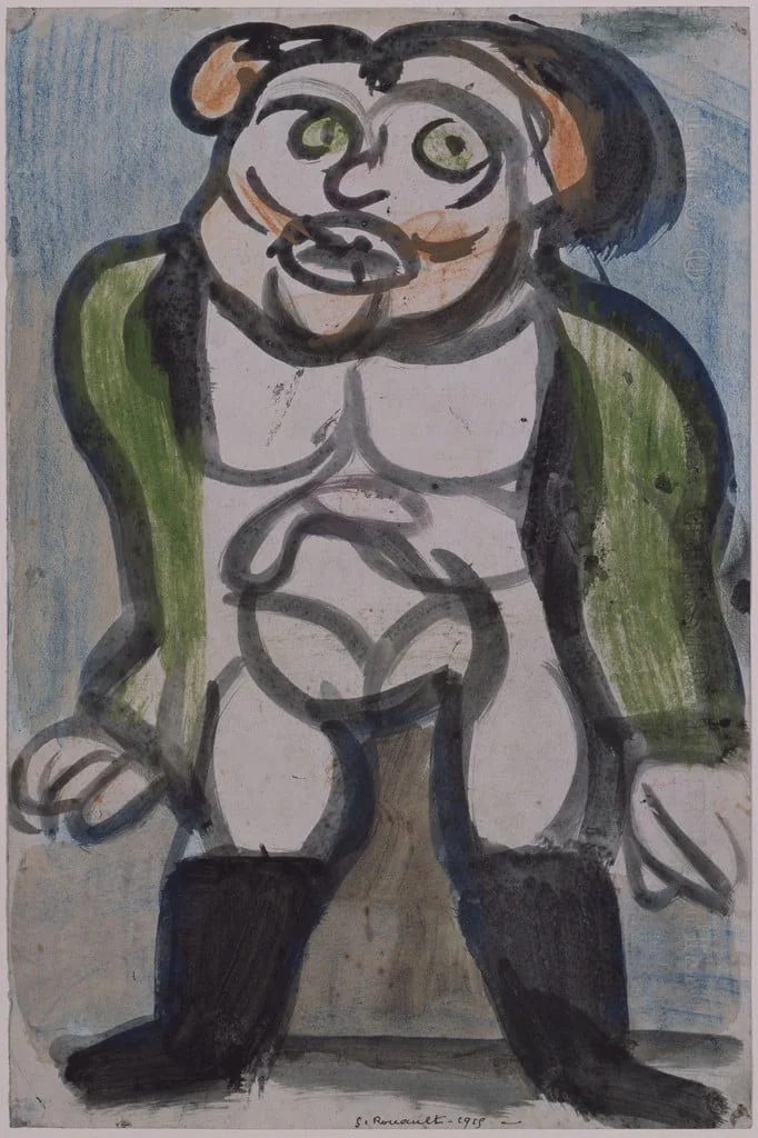 Untitled, by Georges Rouault, gouache, 1915