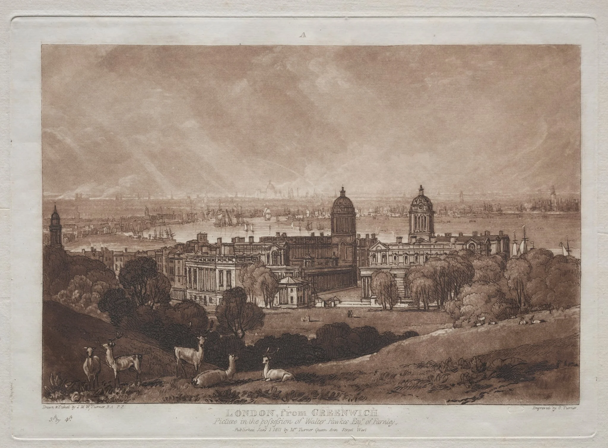 London from Greenwich, by Joseph Mallord William Turner, 1811