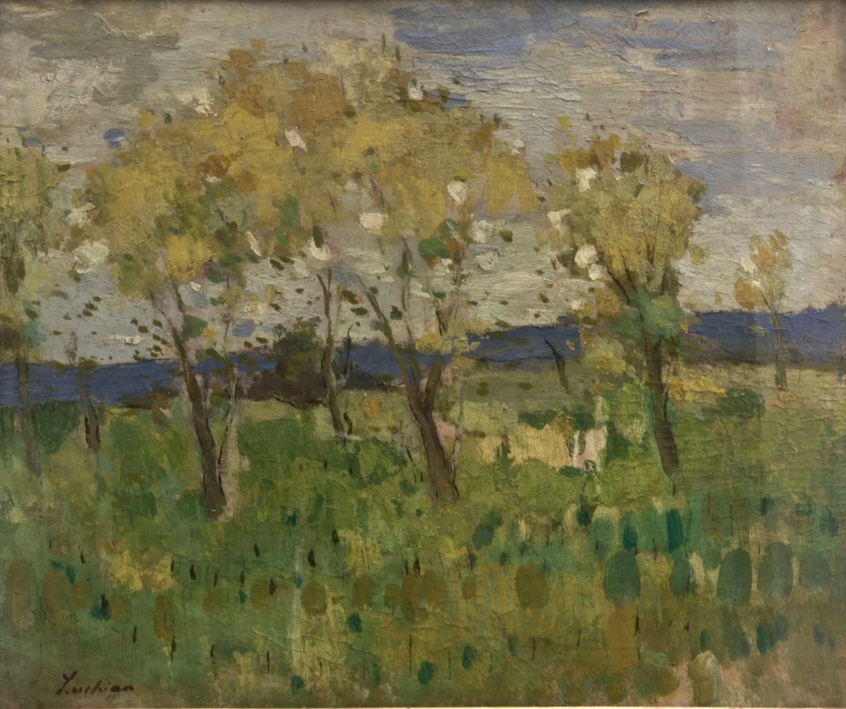 Peisaj cu pomi, by Ștefan Luchian, unspecified