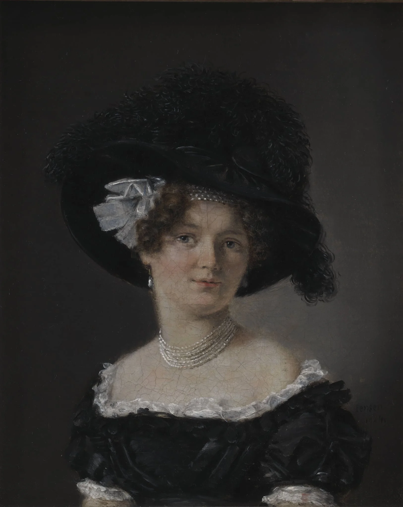 Mathilde Theresia von Irgens-Bergh, née Holsten, the Wife of Mathias Friis von Irgens-Bergh, by Unknown, 1824