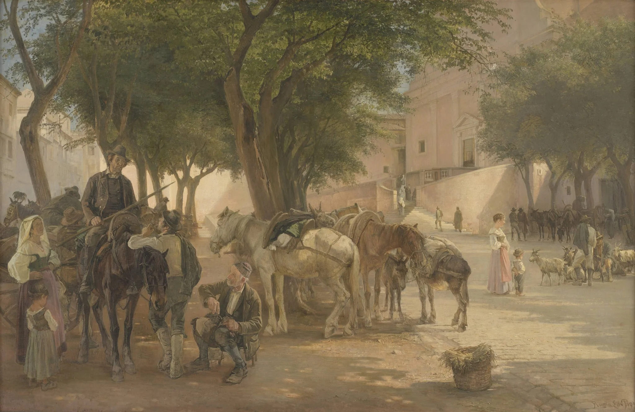 Ved Capucinerklostret i Rom, by Unknown, 1911