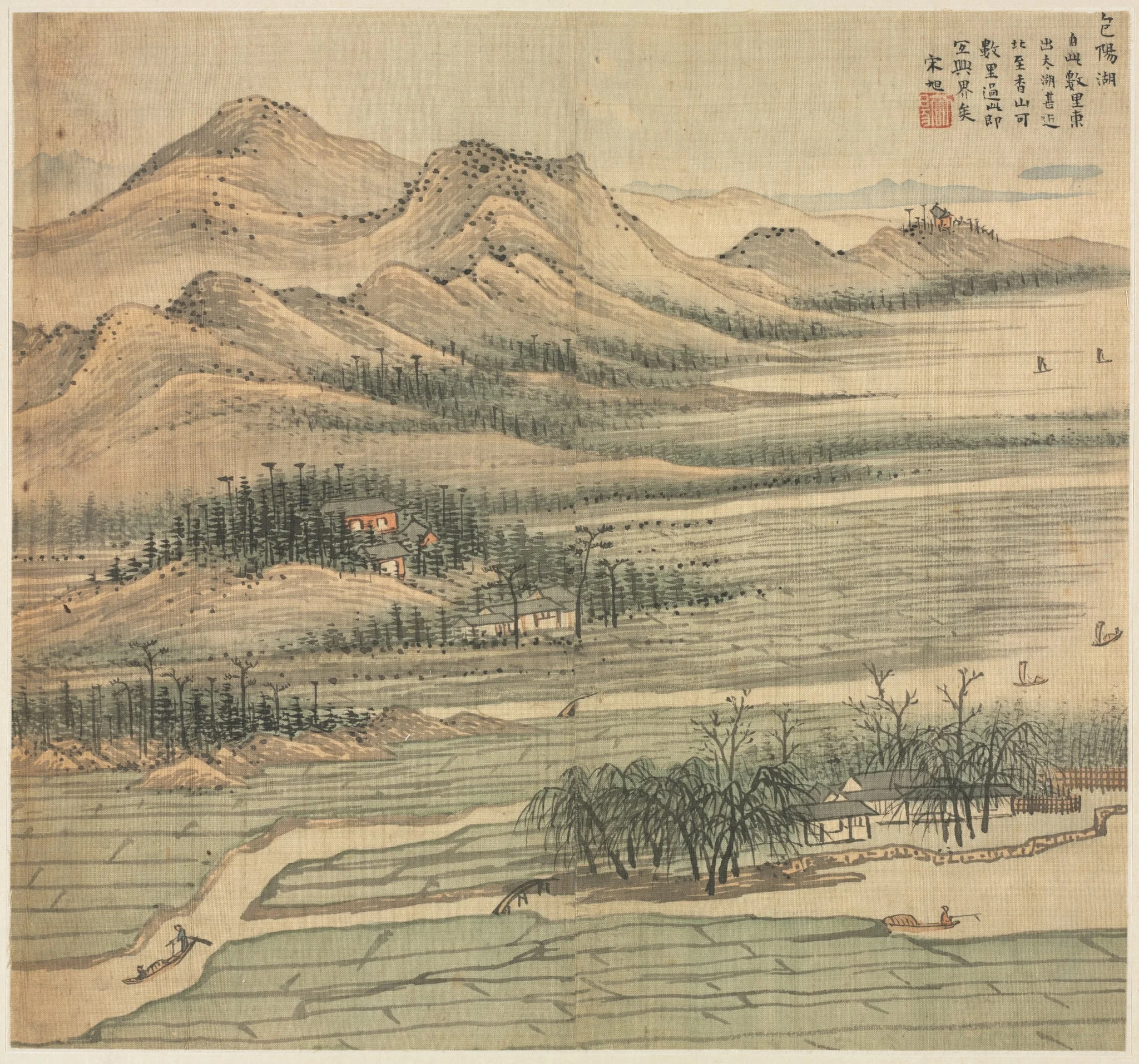 Baoyang Lake, by Song Xu, unspecified, 1588