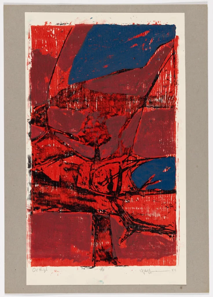 Untitled, by Charles Huffman, ink, 1954