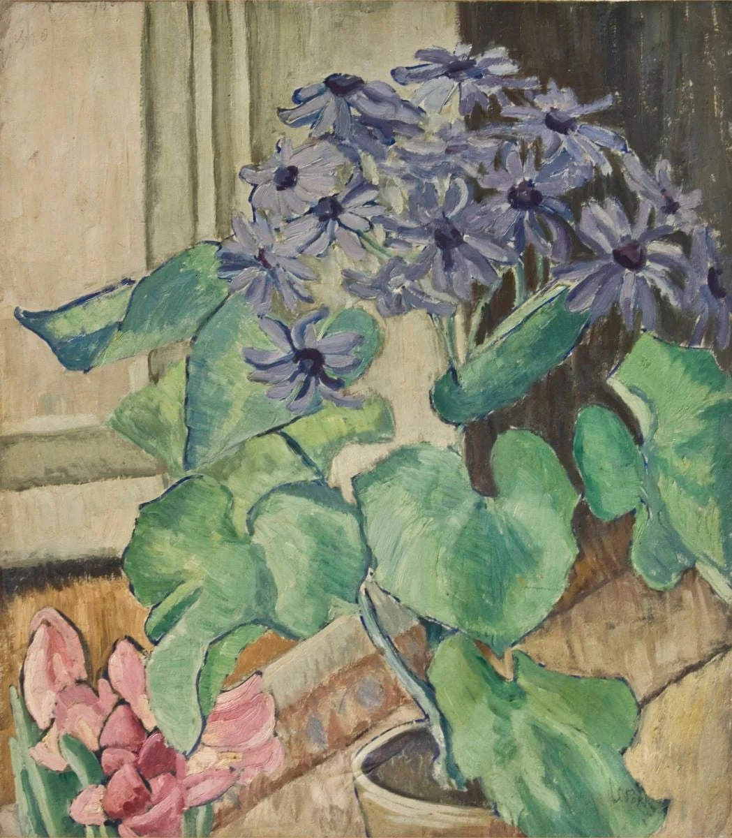 Natură statică cu flori, by Sabin Popp, 1949