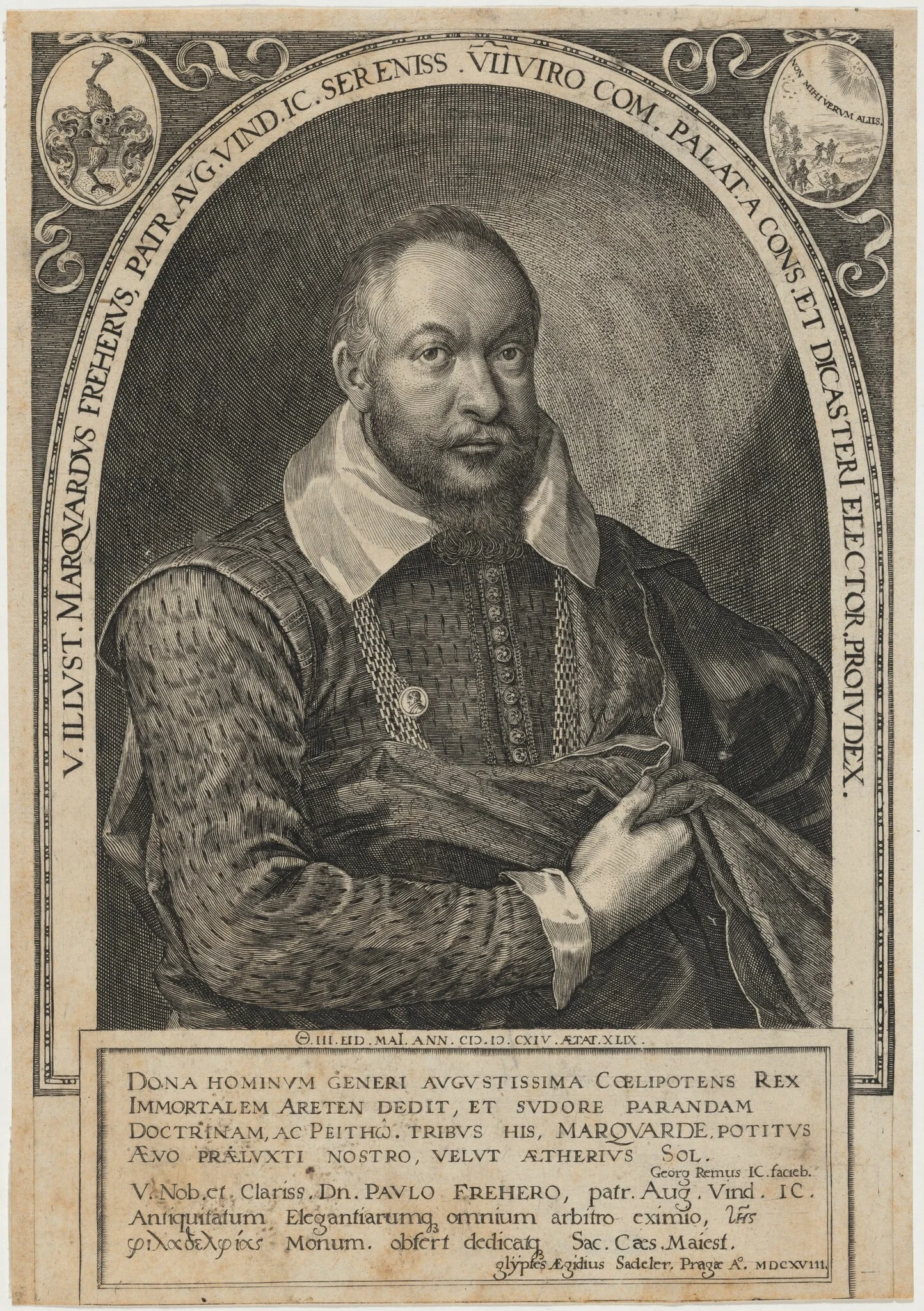 Paulo Frehero, by Aegidius Sadeler II, ink, 1600